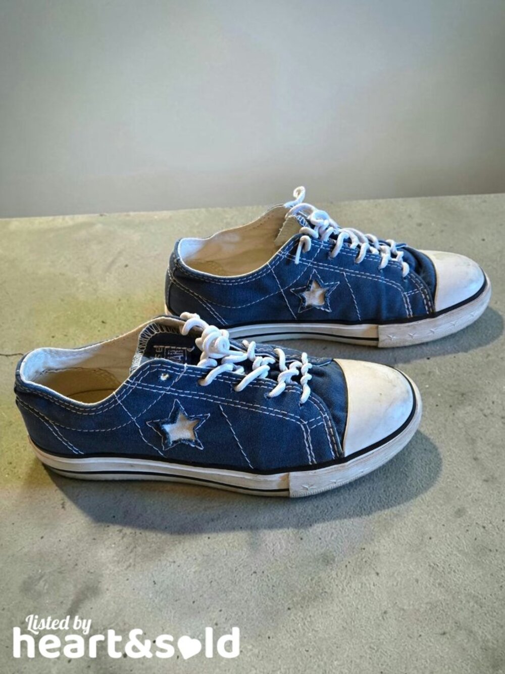 Girls Converse One Star Blue Sneakers